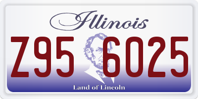 IL license plate Z956025
