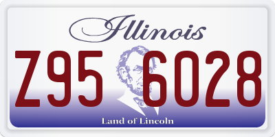 IL license plate Z956028