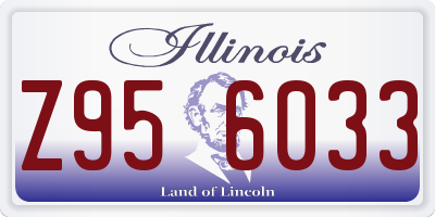 IL license plate Z956033