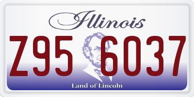 IL license plate Z956037
