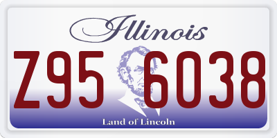 IL license plate Z956038