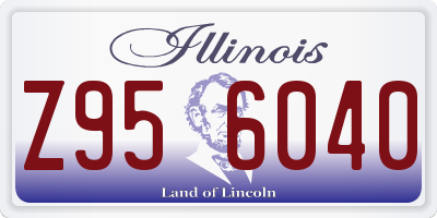 IL license plate Z956040