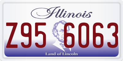 IL license plate Z956063