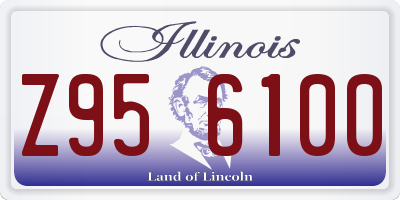 IL license plate Z956100