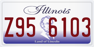 IL license plate Z956103