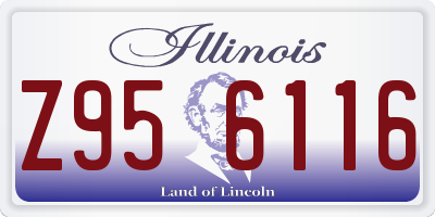 IL license plate Z956116