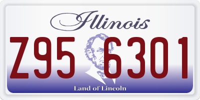 IL license plate Z956301