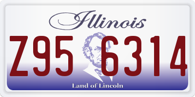 IL license plate Z956314