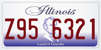 IL license plate Z956321