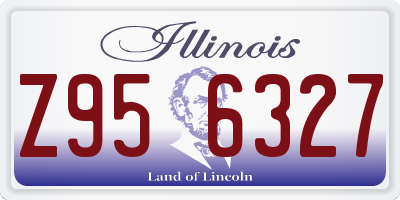 IL license plate Z956327