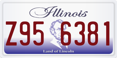IL license plate Z956381