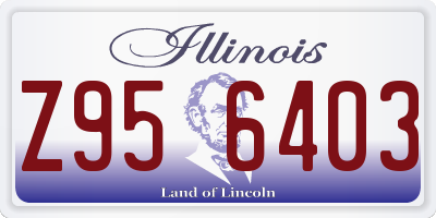 IL license plate Z956403