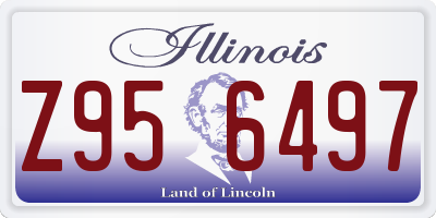 IL license plate Z956497
