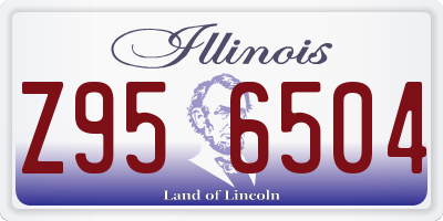 IL license plate Z956504
