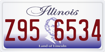 IL license plate Z956534