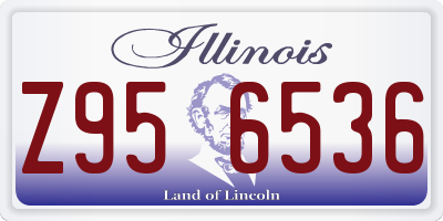 IL license plate Z956536