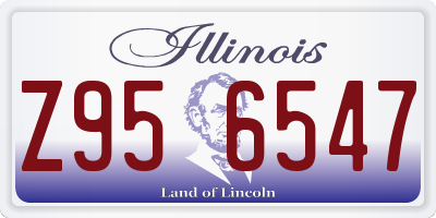 IL license plate Z956547
