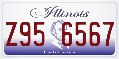 IL license plate Z956567