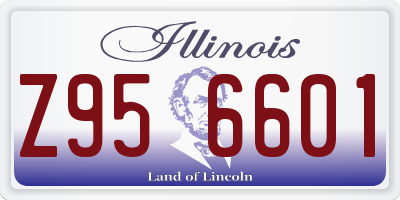 IL license plate Z956601