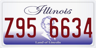IL license plate Z956634