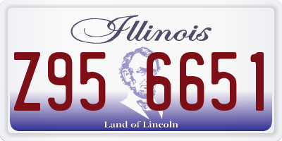 IL license plate Z956651