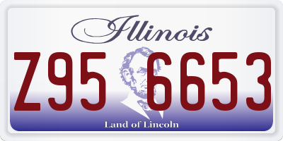 IL license plate Z956653