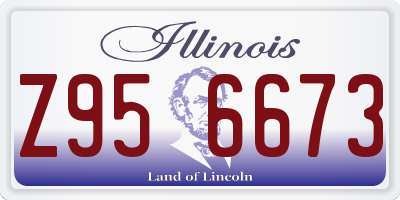 IL license plate Z956673