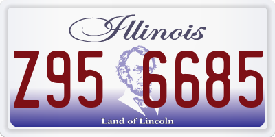 IL license plate Z956685
