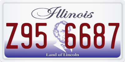 IL license plate Z956687