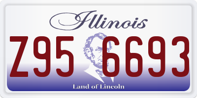 IL license plate Z956693