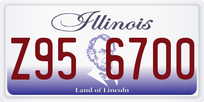 IL license plate Z956700
