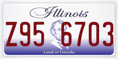 IL license plate Z956703