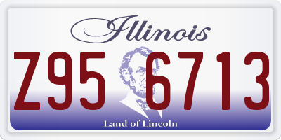 IL license plate Z956713