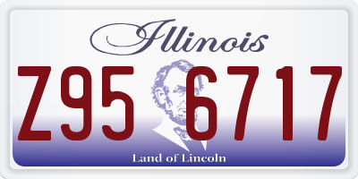IL license plate Z956717