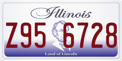 IL license plate Z956728