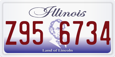 IL license plate Z956734