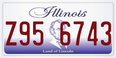 IL license plate Z956743