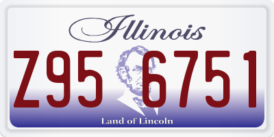 IL license plate Z956751