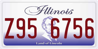 IL license plate Z956756