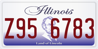 IL license plate Z956783