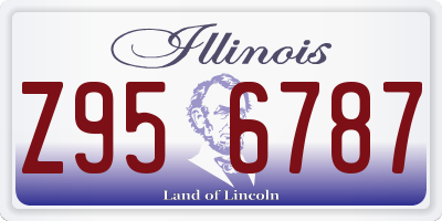 IL license plate Z956787