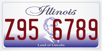 IL license plate Z956789