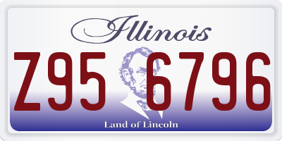 IL license plate Z956796