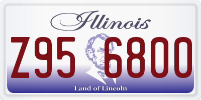 IL license plate Z956800