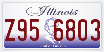 IL license plate Z956803