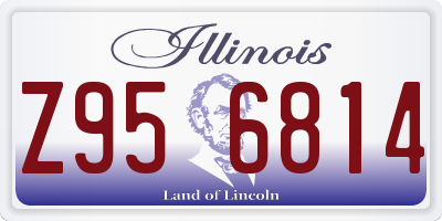 IL license plate Z956814