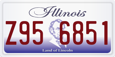 IL license plate Z956851