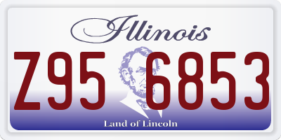 IL license plate Z956853