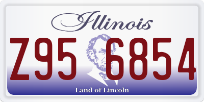 IL license plate Z956854