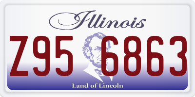 IL license plate Z956863